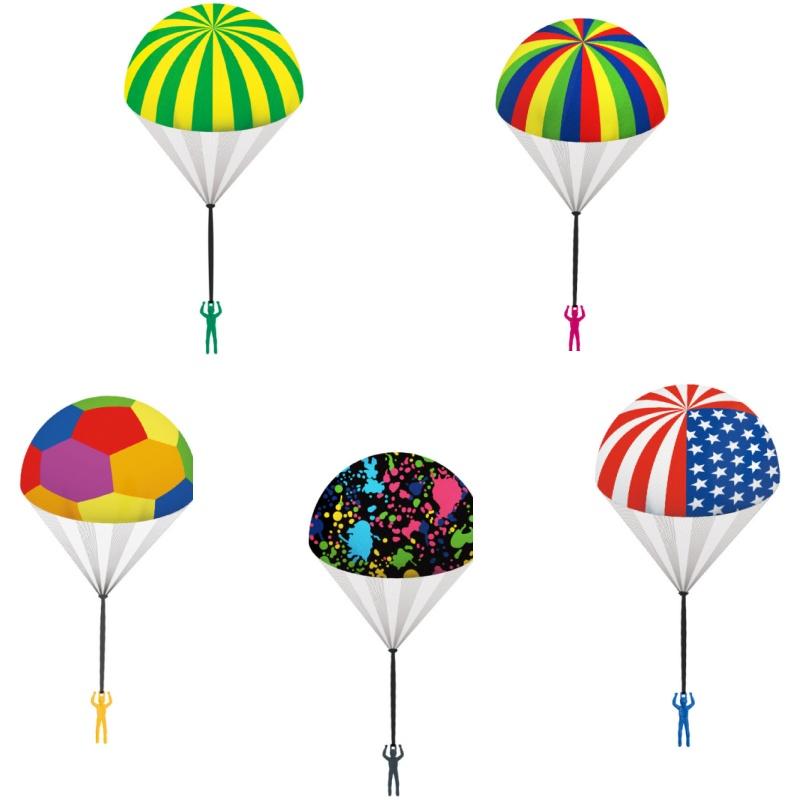 5pcs/lot Hand Throw Parachute Army Man Flying Toys for Kids Tangle Free Throwing Toy Parachute kids Outdoor Easter Chrismas Toys