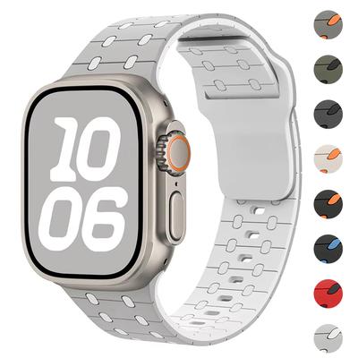 Magnetic Silicone Bracelet For Apple Watch Ultra 2 Band 49mm 45mm 44mm 40mm 42mm 46mm 41mm 38mm Strap IWatch Series 10 SE 9 8 7