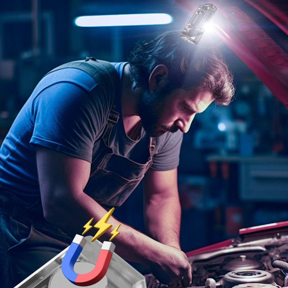 Super Bright Mini Keychain Flashlight 90 Degree Pocket Emergency Lantern Reading