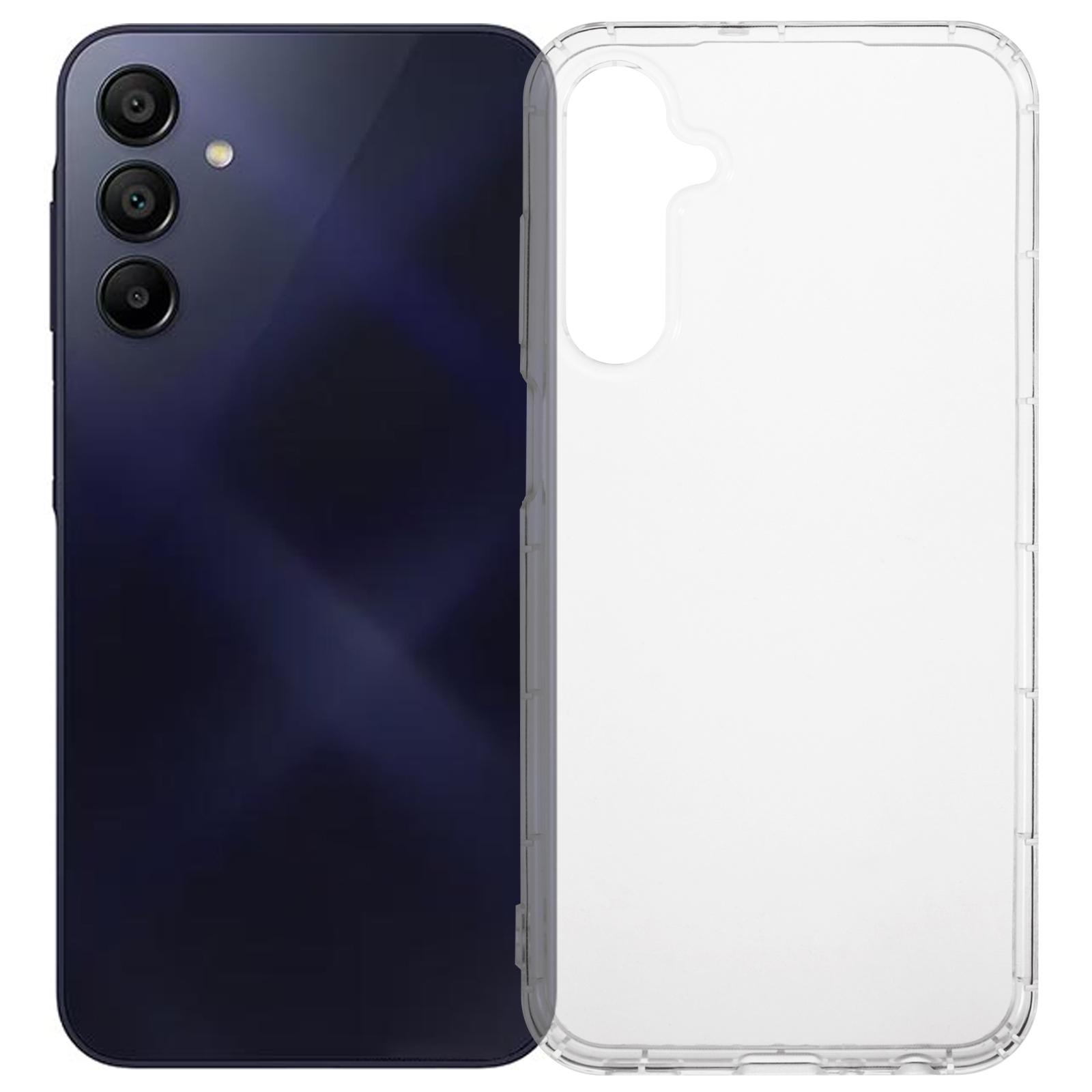 

For Samsung Galaxy A15 4G/5G Clear Case Anti-Drop TPU Phone Cover (Big Rear Lens Hole) A
