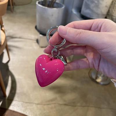Portachiavi rosa Love Y2K Dolce ciondolo borsa gioielli accessori adatti per donne ragazze 2024