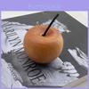 Diffuseur de voiture aromathérapie Pomme en bois avec porte-encens pour bureau et décoration intérieure