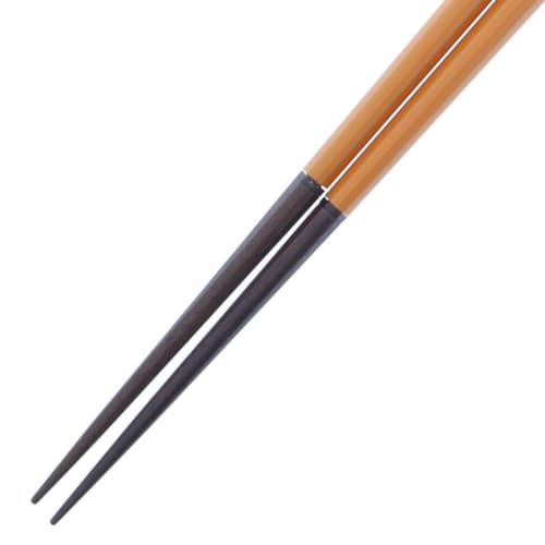 Ranchido Chopstick Case, My Chopsticks, Chopstick Holder Set, Lacquered Wooden (Natural Wood), Orange