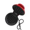 Waffle Maker Aluminium Alloy Red Round Waffle Maker Machine with Nonstick Surface for Breakfast Sandwich