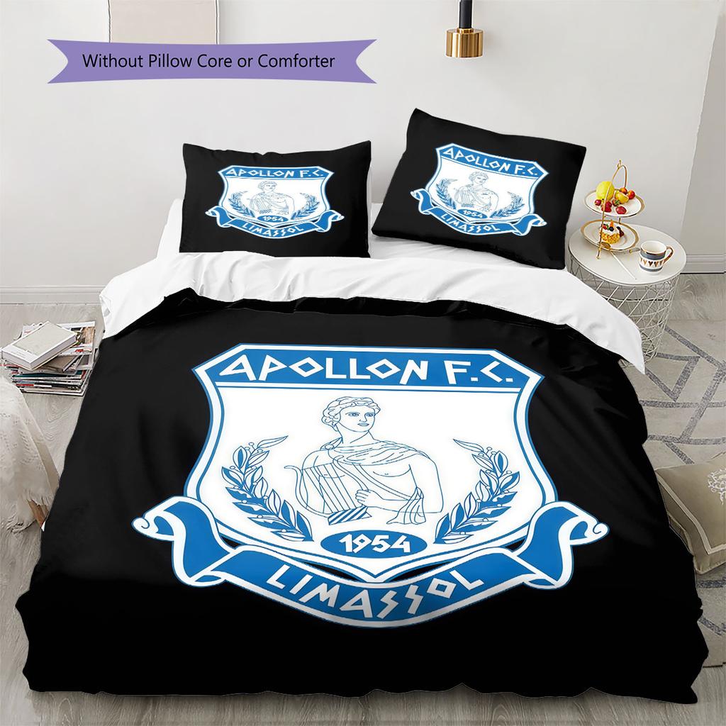 Apollon Logo Bedding Quilt Set Quilt Cover Pillowcase Home Decoration Birthday Gift (1 * Duvet Cover + 2 * Pillowcase, Without Core)