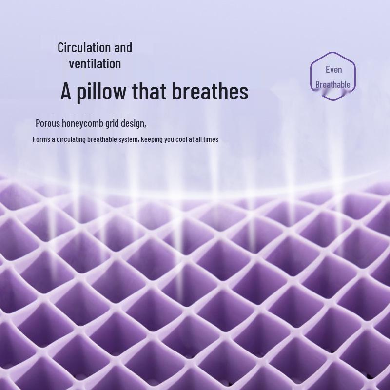 Breathable Pectin TPE Neck Support Pillow with Wing Design - No Pressure, Washable Latex for Better Sleep