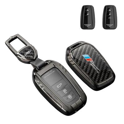 Smart Key Case Key Holder TOYOTA Toyota Key Case Luxury Stylish New Alloy Carbon Fiber Specially Designed Perfect Fit Dustproof Shockproof Four Colors