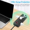 3 Side Designs Wall Mountable Power Strips Surge Protectors 12Outlets USB Port Low Profile Plugs Perfect for Home Office