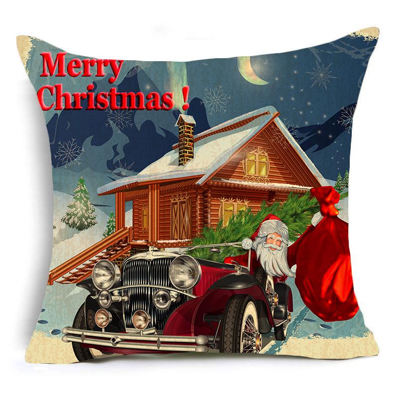 

Рождественский снег Коттедж серии наволочки праздник украшения дома Рождественский подарок Чехлы на подушки 40x40cm