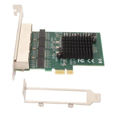 NA8111 T4 4 RJ45 Port Gigabit Ethernet PCIe X1 Network Interface Card RTL8111 Chip Server Network