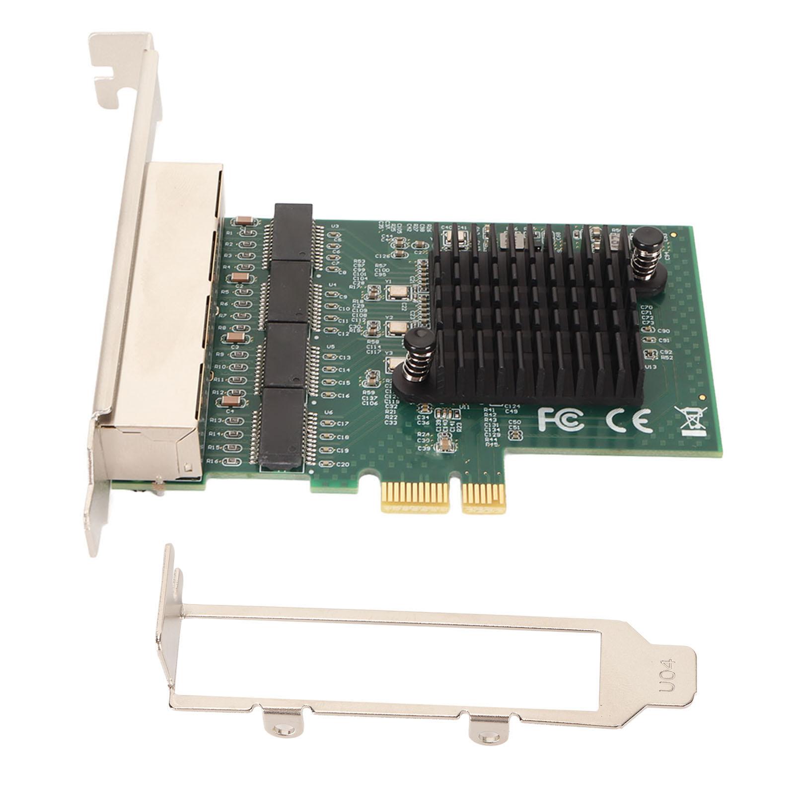 

NA8111 T4 4 RJ45 Port Gigabit Ethernet PCIe X1 Network Interface Card RTL8111 Chip Server Network