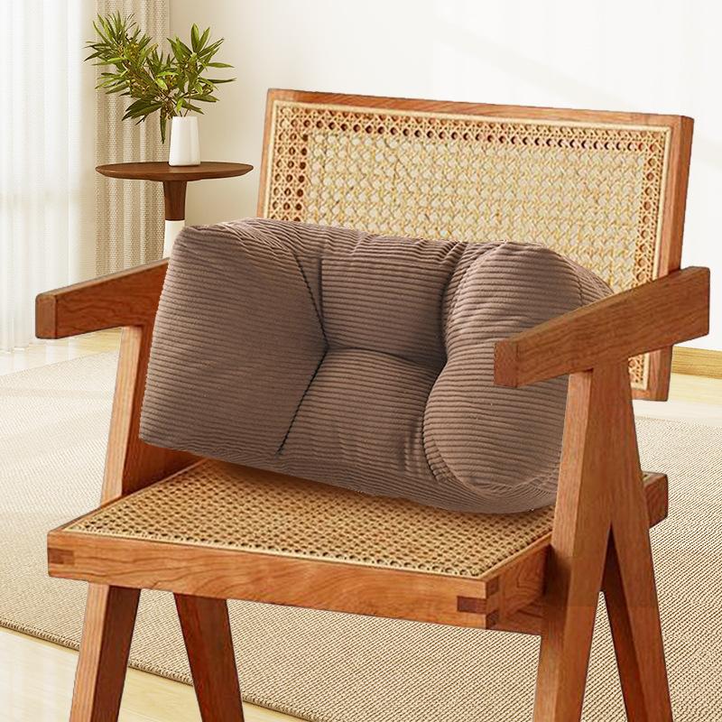 Vintage Style Thickened Multi-Functional Pillow - Hand Wash, Office Chair and Home Decor Polyester Back Cushion, Lumbar Support Nap Pillow