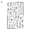 Nail Transfer Sticker Fabulous Decorative Colorful Exquisite Black White Floral Art Stickers for Female