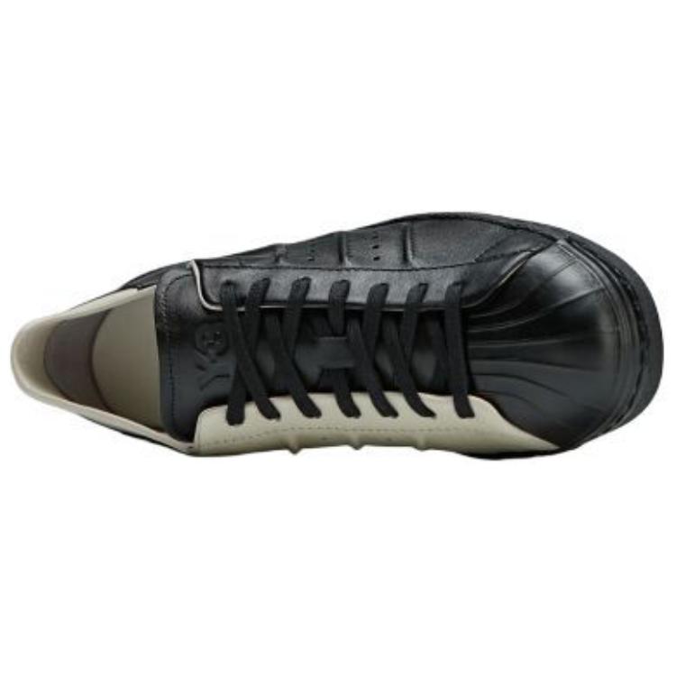 Y-3 Leather Versatile Non-Slip Low-Top Sneakers Unisex Sneakers Black IH5770