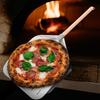 12 Inch Pizza Shovel Stainless Steel Wooden Handle Pizza Turning Tool Anti-scalding Perforated Bakeware Maker Pizza Turning