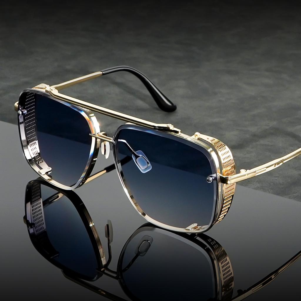 Ochelari de Modă Metalici Vintage cu Punte Dublă Cadru din Oțel Inoxidabil Ochelari Retro Pentru Timp Liber Zilnic