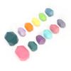 12 Pcs Colorful Wooden Rock Balancing Blocks Parent Child Interaction Educational Puzzle Toys