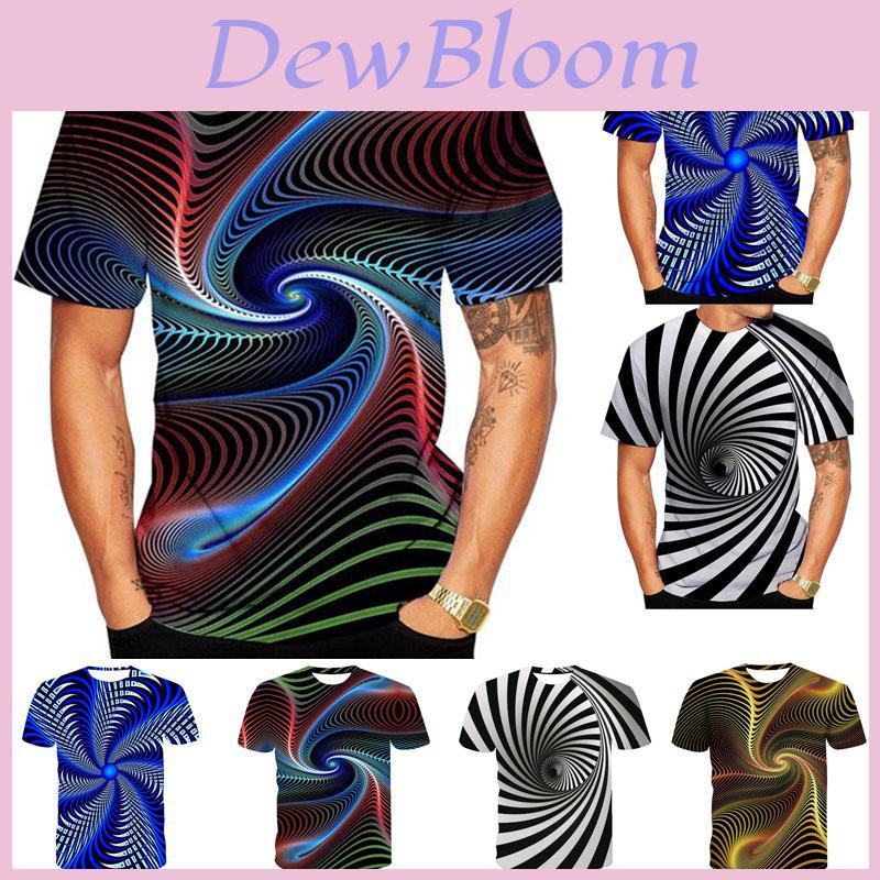 Vivid Funny Hypnosis 3d T-shirt With Psychedelic Colorful Print For Men And Women