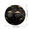 Ronaldo's Golden Marble Texture Soccer Ball Size 5 Football Machine Sewn Indoor/Outdoor Training and Matches Ideal for Soccer Enthusiasts