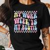 #26 My Work Wife Is My Bestie T-Shirt, Retro Coworker Tee, Funny Job Gift, Cute