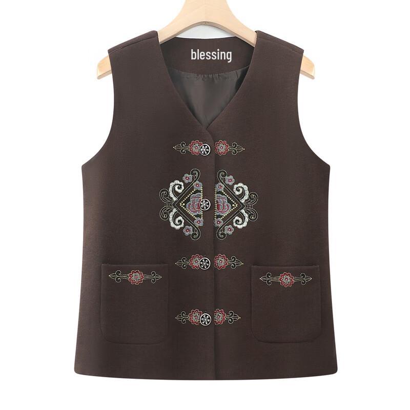 TUCANO Elderly Women's Autumn V-Neck Vest