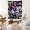 Japanese Anime Akaza Ddemon Slayer Cartoon Tapestry Art Science Fiction Room Home Decor Wall Hanging Sheets