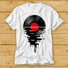 Melting Vinyl Music Lp Sunset Sea Ocean T Shirt Movie Retro Vintage Music 2369