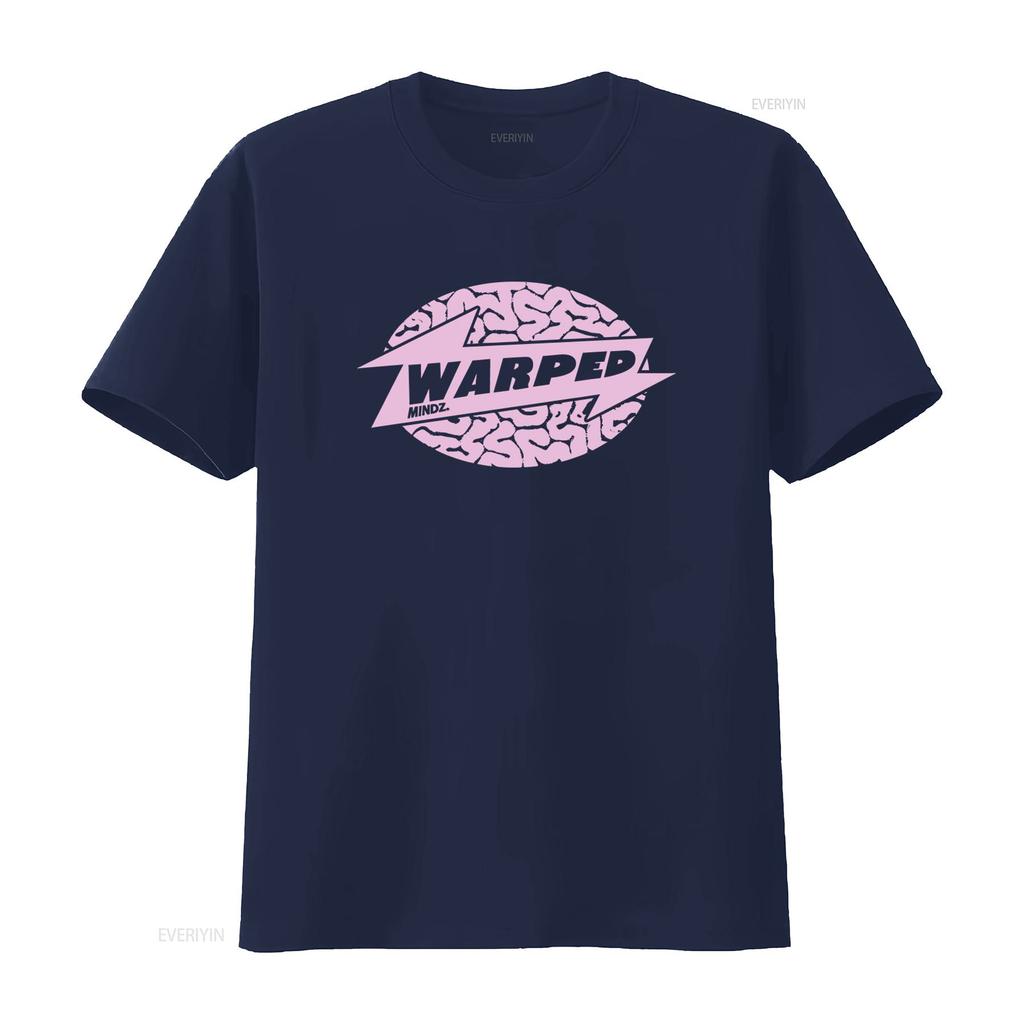 Warped Mindz Stylish T Shirt with Warp Records House Music Techno Aphex Twin Edm Print vintage Washed graphic Soft homme