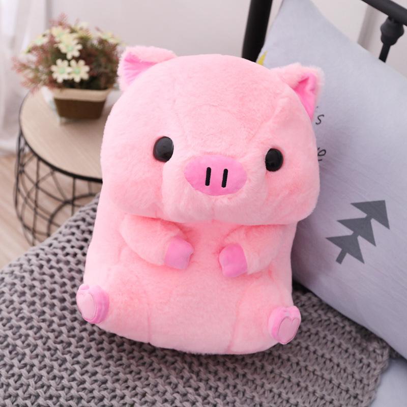 Lucky Pig Plush Toy - Cute Big Head Cushion for Girls, Gift for Holidays & Claw Machine Fun