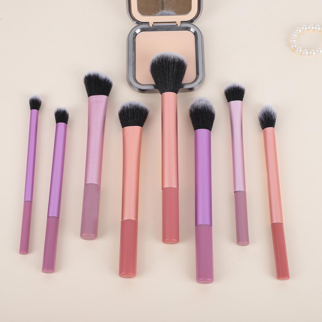 New 8-piece Colorful Makeup Brush Set Portable Loose Powder Blush Foundation Eyeshadow Brush Beauty Brush
