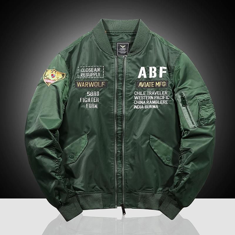 

Куртка Tooling Куртка Air Force Pilot Мужская вышитая бейсбольная майка большого размера Куртка XXXXL