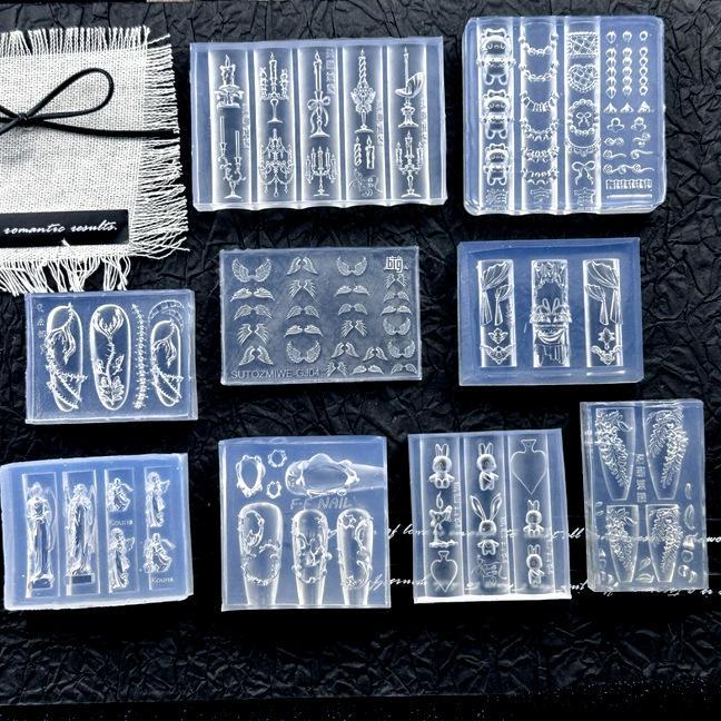3D Angel Wings & Mermaid Mold for DIY Nail Art and Home Decor