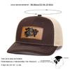 Unisex Brown Bull Head Leather Label Baseball Net Caps Spring and Summer Outdoor Adjustable Casual Hats Sunscreen Hat