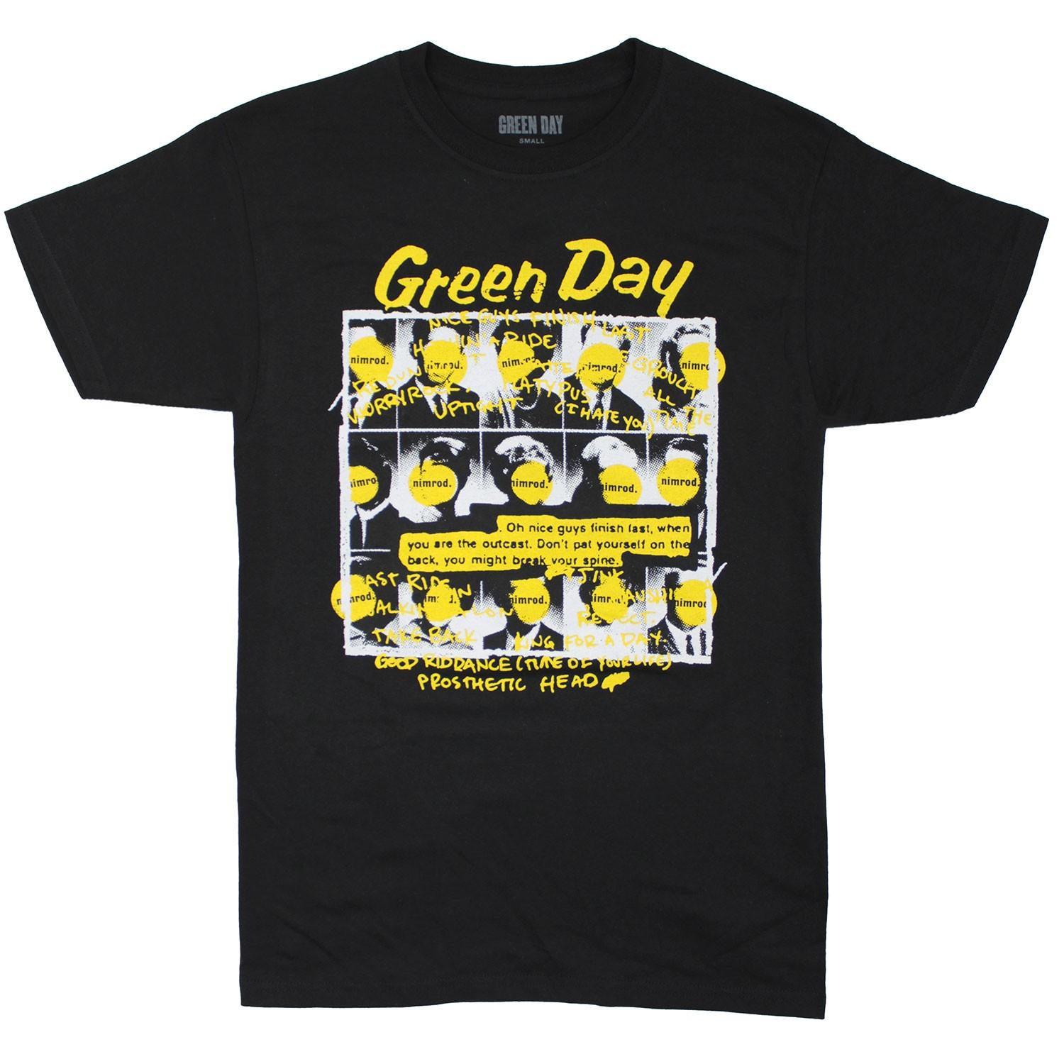 Men s Green Day Nimrod T-shirt X-Large Black S