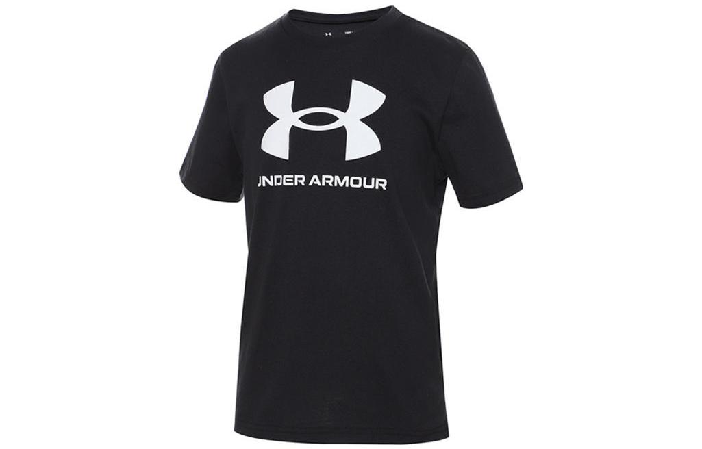 Under Armour Kids T Shirts Crew Neck Moderate 1363282-001 YLG