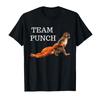 Team Punch Baby Monkey Punch Trend Meme Graphic T-shirt For Men Women 100% Cotton T Shirts Short Sleeve Tops 0227-1 - Men's S...