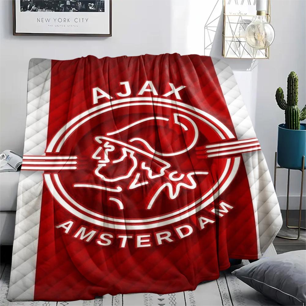 1pc Ajax Amsterdam Print Flannel Blanket, High Quality Comfortable for All Seasons, Home Decor, Warmth and Comfort, Perfect for Christmas Gifts07