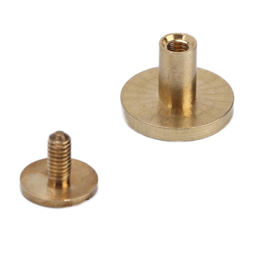 10 Seturi Șuruburi pentru Legat Cărți Legare Ușoară Dezasamblare Robust Nituri pentru Registre pentru Artizanat din Piele Registru