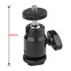 Mini Tripod Ballhead Ball Head with 1/4" Screw Camera Flash Hot Shoe Mount Photo Studio Accessories