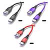 USB C Fast Charging Cable 6A PD 66W Data Sync Nylon Braided Cord USB C to Type C Adapter Fast Charging Cable