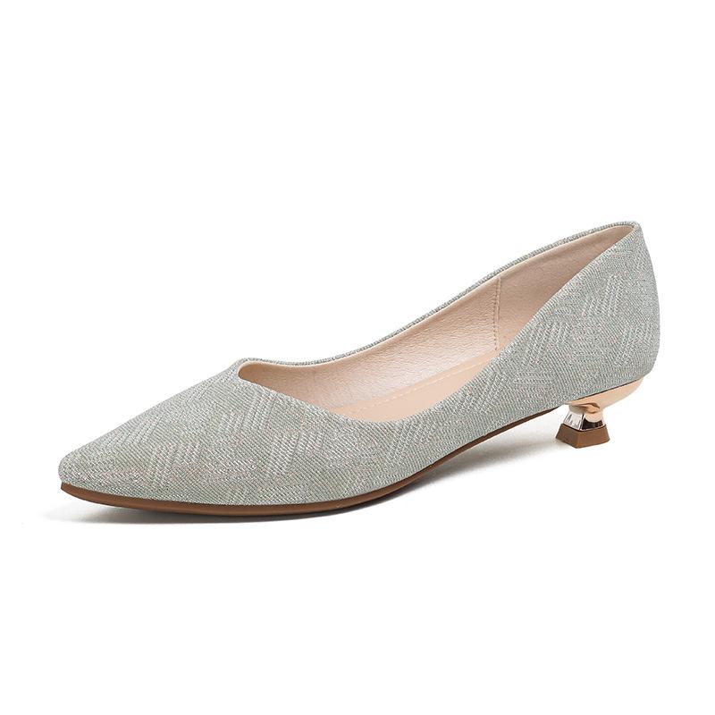 

Women’s Dark Brown Soft Suede Flats Crystal Buckle Pointed Toe Comfortable Dress Shoes For Office Daily Wear Elegant Shoes 33