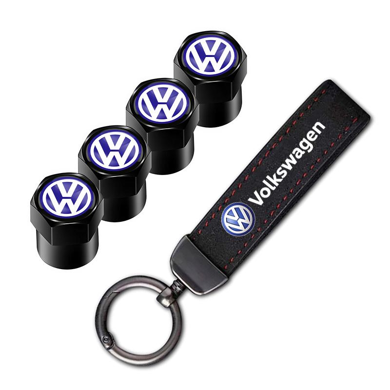 For Volkswagen n2Car Tire Wheel Valve Caps Cover/Car Key Chain Ring Keychain For VW Golf Polo Tiguan Touran Jetta Passat CC T5 GTI Scirocco Caddy