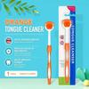 Plastic Tongue Scraper Portable Freshen Breath Tongue Scraper Tongue Brush Cleaner  For Oral Care