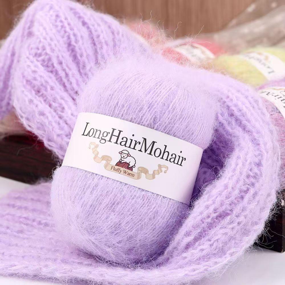 4 pièces/100g/set Fil Mohair Alpaga Pulls Tricotés Main Chapeaux Écharpes Châles Gants Chaussettes DIY Fil Doux Confortable Respectueux de la Peau