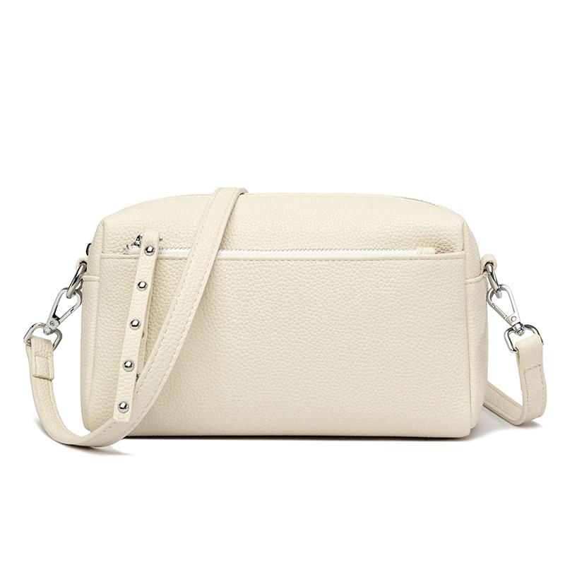 Modemarken Damen Kleine Quadratische Umhängetasche Einfarbig PU-Leder Damen Crossbody Bag Damen Luxus Design Messenger Handtasche