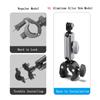 360 Rotating Motorcycle Bike Camera Holder Handlebar Rearview Mirror Mount Bracket For GoPro Hero 13 12 11 10 9 8 Action Cameras