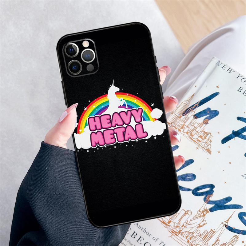 Pink Unicorn Rainbow Cute Phone Case For iPhone 14 15 16 Pro Max 12 13 Mini 11 Pro Max XR 15 16 Plus 16e Cover Coque