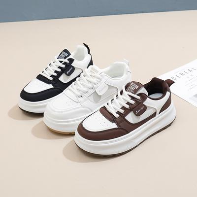 2025 Frühling neue Schuhe mit dicker Sohle Schulmädchen Ins Trend Nische Retro Koreanische Version vielseitige Freizeitschuhe H789