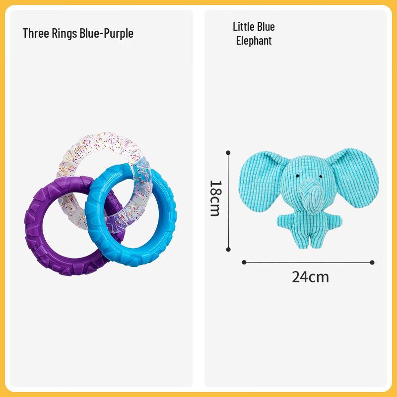 

Interactive Dog Pull Ring Chew Toy Set