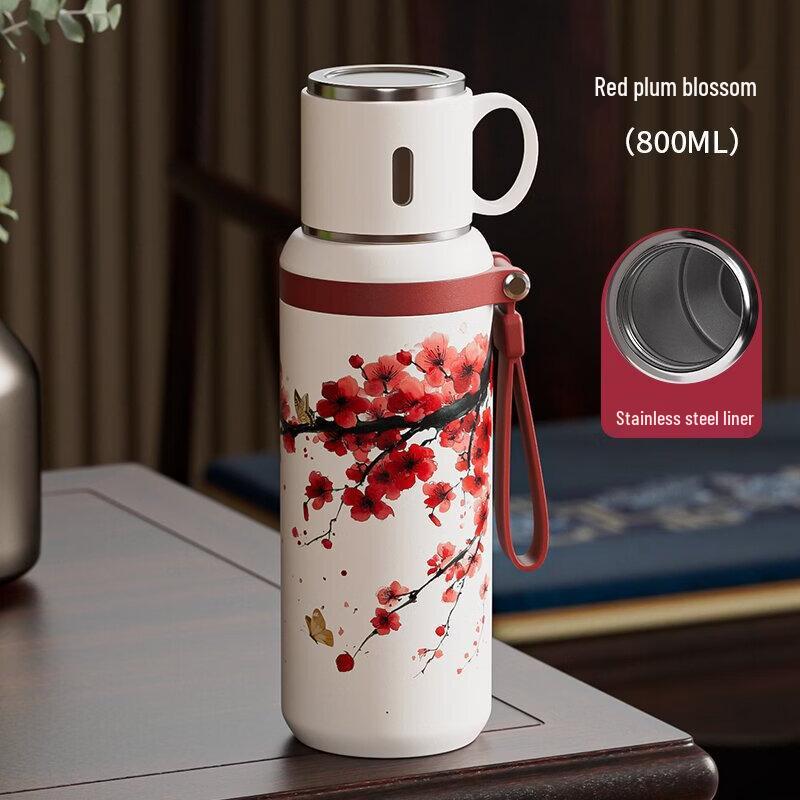 OLOEY Retro Insulated Portable Mug with Lid